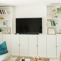 Diy Built In Bookshelves With Tv