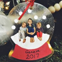Diy Snow Globe With Picture Laminated